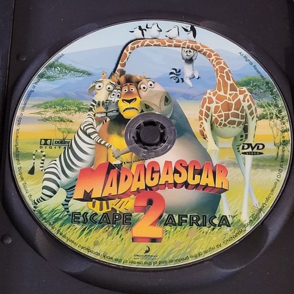 2009 WIDE SCREEN EDITION, D.V.D. COPY OF MADAGASCAR, ESCAPE 2 AFRICA!!! - Picture 2 of 3